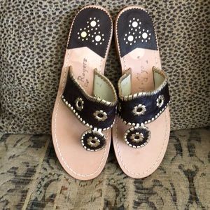 Jack Rogers NWT brown:gold sandal size 8